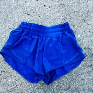 Lululemon Hotty Hot Shorts Sz 0 2.5” inseam; color Symphony Blue